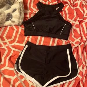 Girls Mesh Insert Bikini Swimsuit